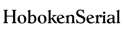 HobokenSerial Font Image