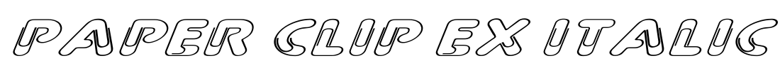 Paper Clip Ex Italic
