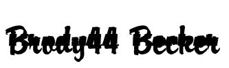 Brody44 Becker Font Image