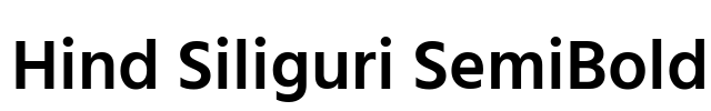 Hind Siliguri SemiBold Font Image