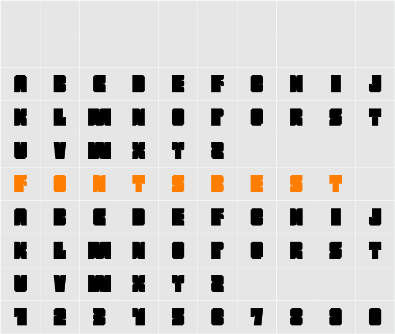 MARS Character Map