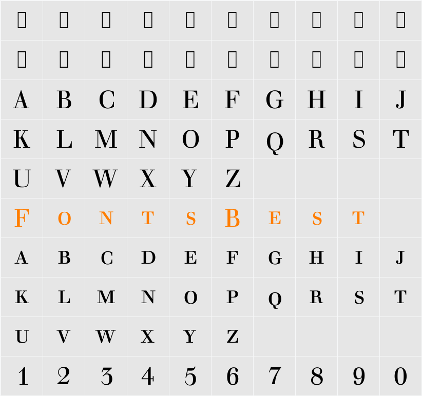 Justus Character Map