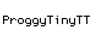 ProggyTinyTT Font Image