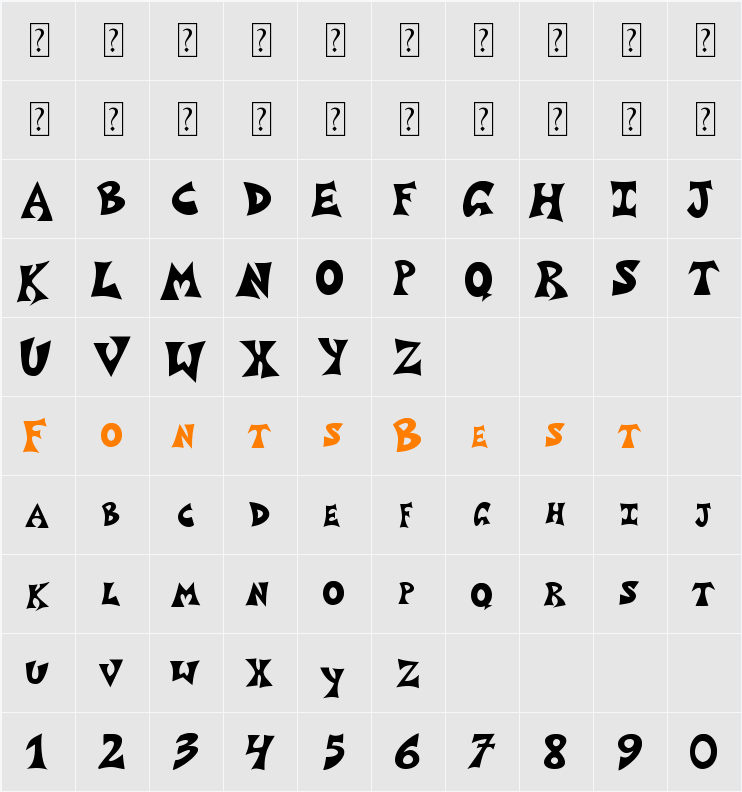 grafittiposter1 Character Map