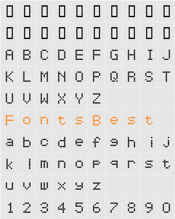 Repetition Scrolling Character Map