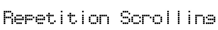 Repetition Scrolling