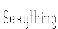 Sexything Font Image