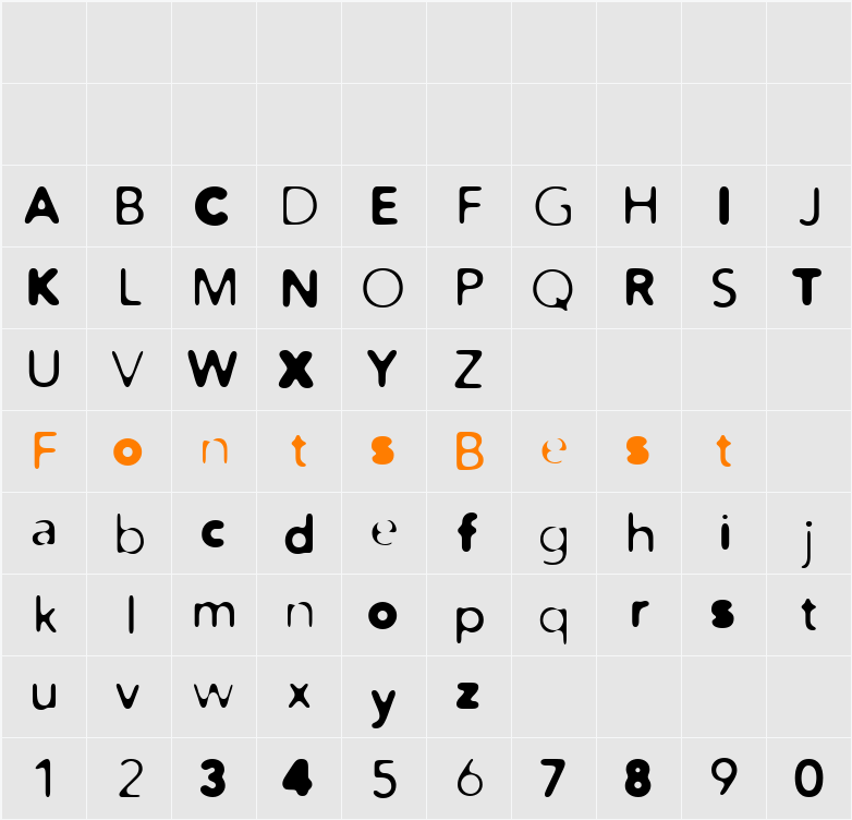 Distro Mix Character Map