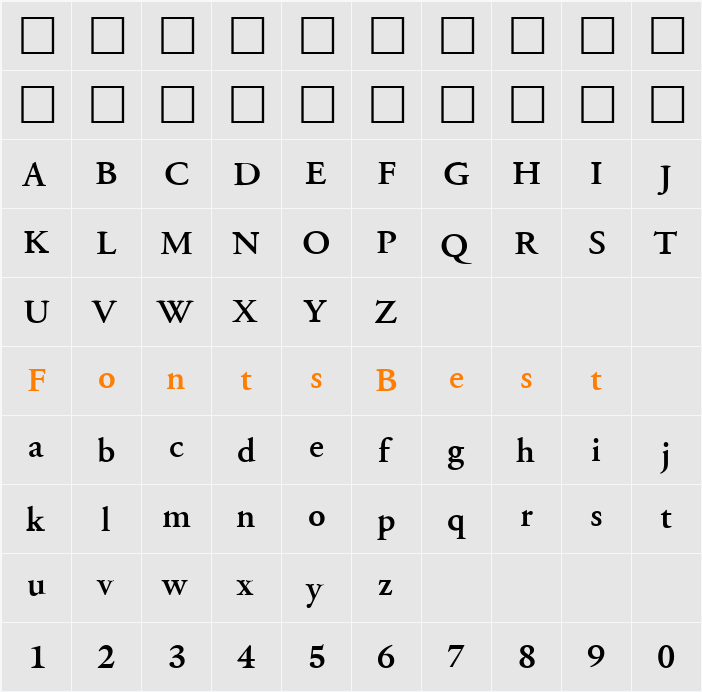 PSL-Paksin Character Map