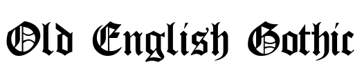 Old English Gothic