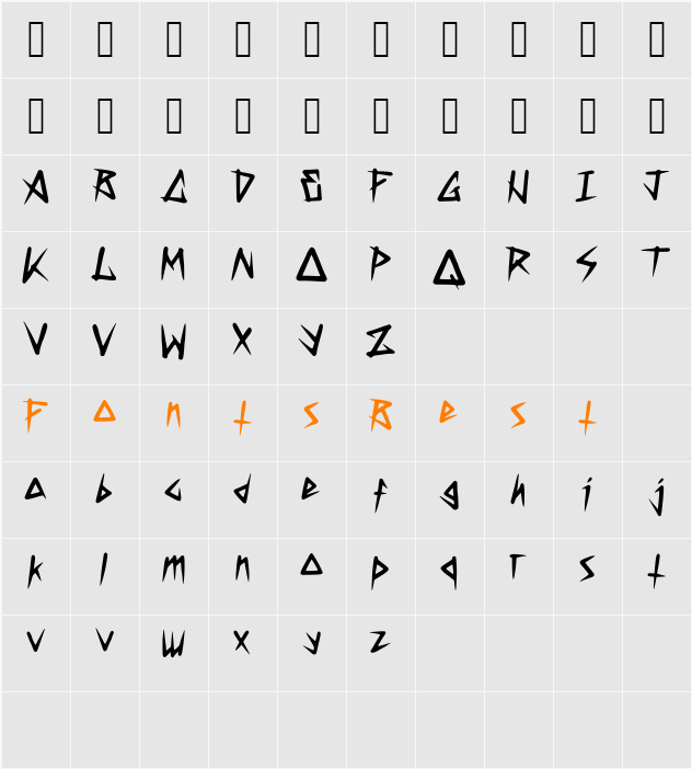 Demise Character Map