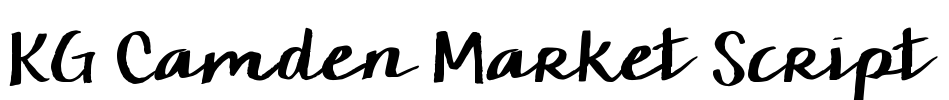 KG Camden Market Script Font Image
