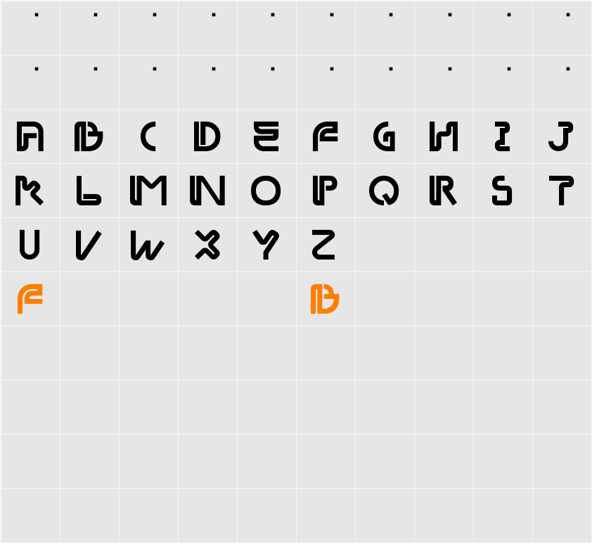 likaDR Character Map