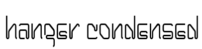 Hanger Condensed Font Image