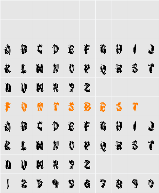 Egg Roll Bevel Character Map