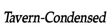 Tavern-Condensed Font Image