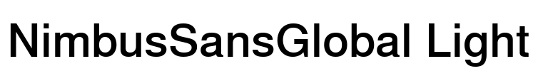 NimbusSansGlobal Light