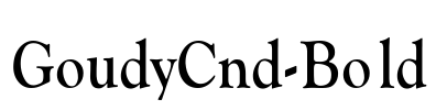 GoudyCnd-Bold