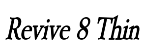 Revive 8 Thin Font Image
