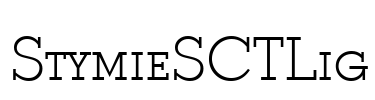 StymieSCTLig Font Image