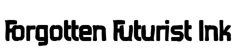 Forgotten Futurist Ink Font Image