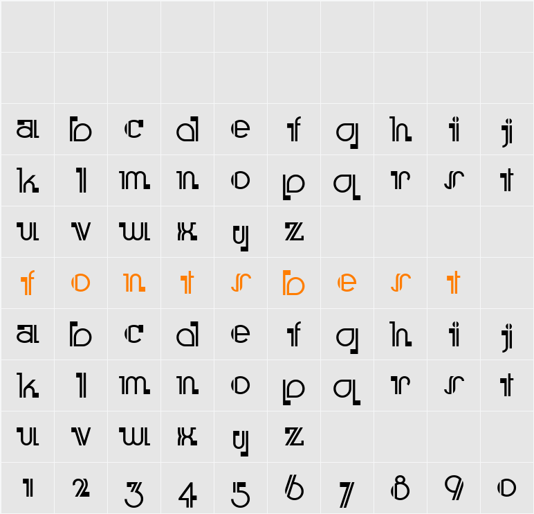 Boomer Ingue NF Character Map