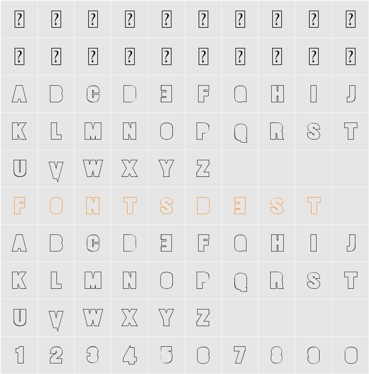 MANIFIESTO Character Map