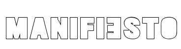 MANIFIESTO Font Image