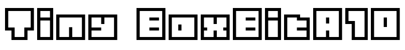 Tiny BoxBitA10 Font Image