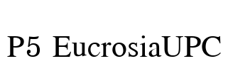 P5 EucrosiaUPC Font Image