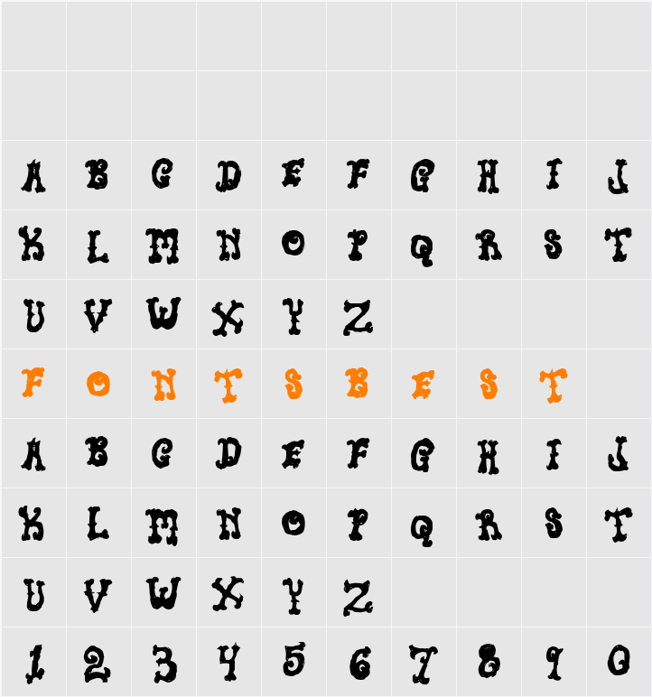 Newt Juice Character Map