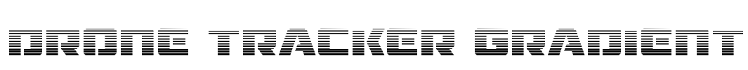 Drone Tracker Gradient Font Image