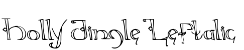 Holly Jingle Leftalic Font Image