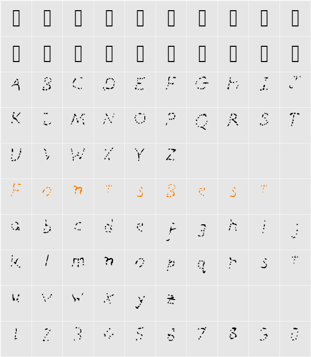 _Busy_Bees Character Map