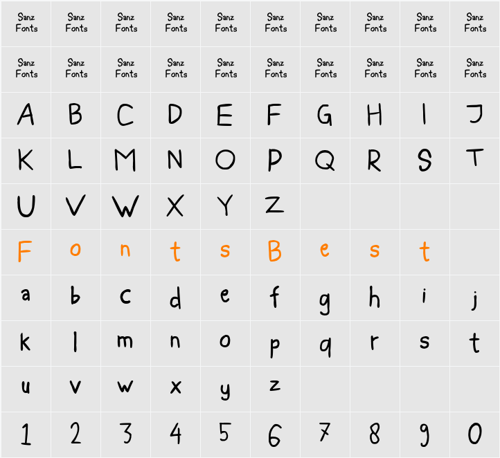 Blee Guys ES Character Map
