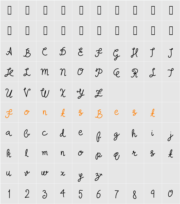 probably yes light Character Map