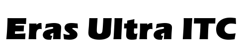 Eras Ultra ITC Font Image