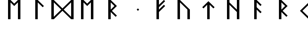 Elder Futhark Font Image