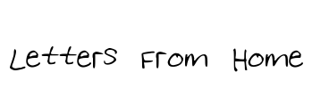 Letters From Home Font Image