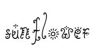 Sunflower Font Image