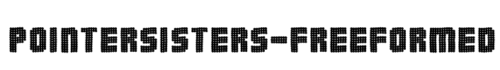 PointerSisters-Freeformed Font Image