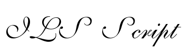 ILS Script Font Image