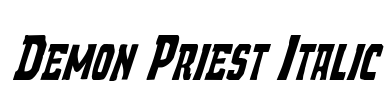 Demon Priest Italic