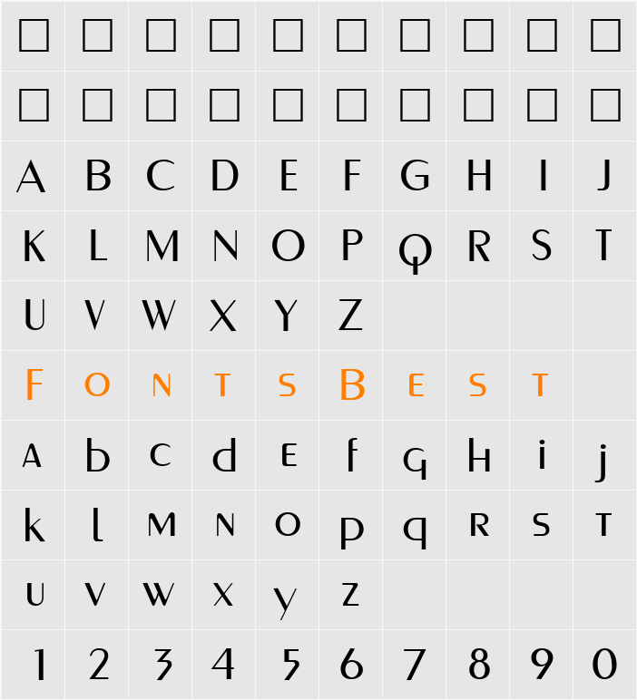 PenultimateLight Character Map