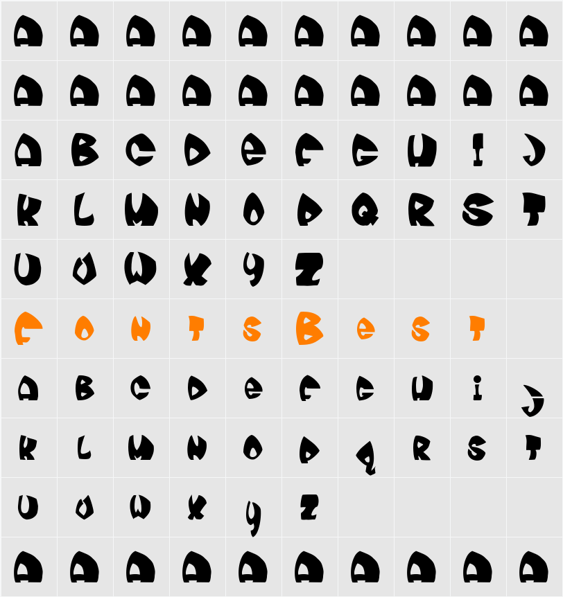 moonie Character Map