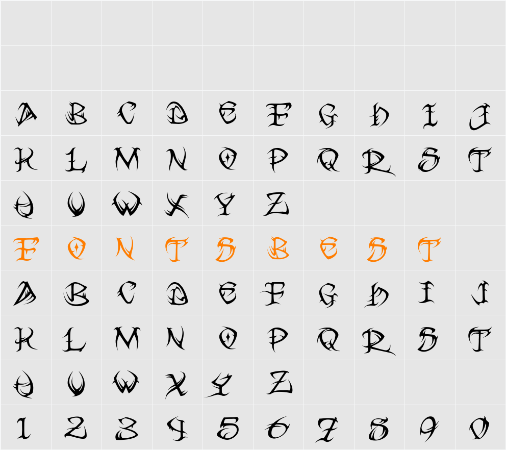 VTC Tribal Character Map
