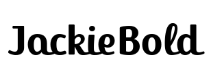 JackieBold Font Image