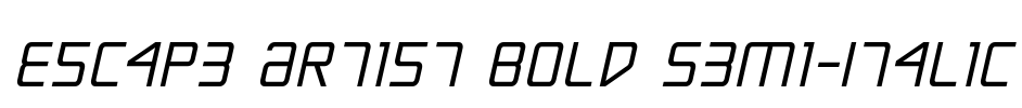 Escape Artist Bold Semi-Italic