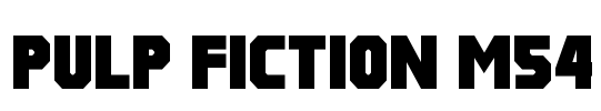 Pulp Fiction M54 Font Image