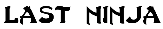Last Ninja Font Image